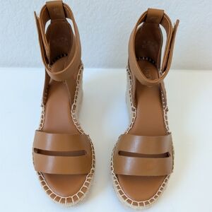 Franco Sarto Tan Callia Espadrille Wedge  Sandal